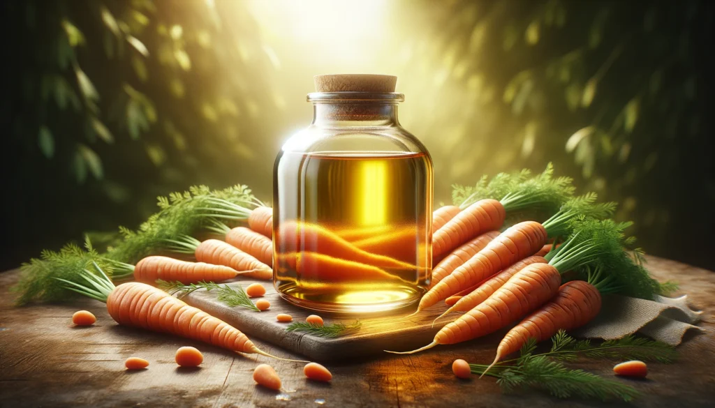 extracción natural del aceite de semilla de zanahoria